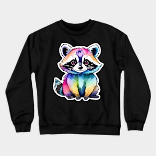 Raccoon Watercolor Crewneck Sweatshirt